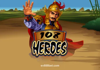 108 Heroes slot game card